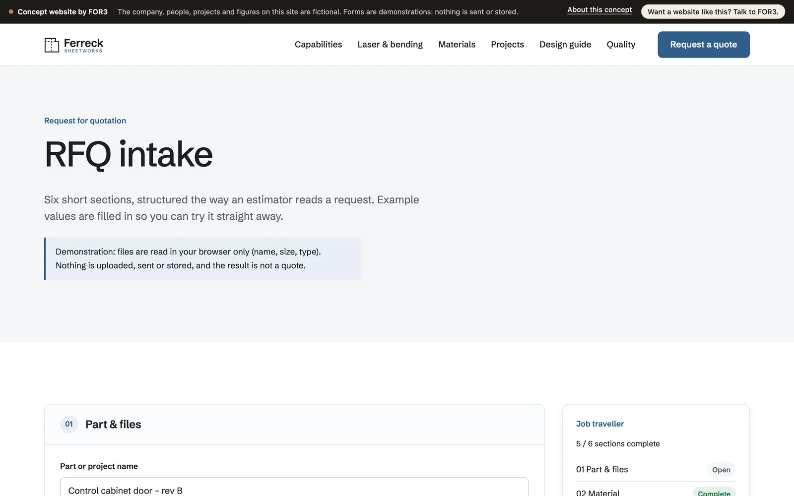 Ferreck Sheetworks – desktop