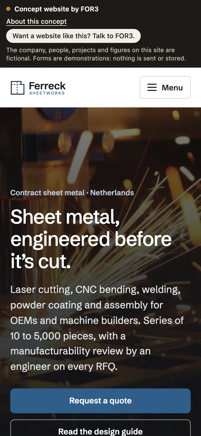 Ferreck Sheetworks – mobile