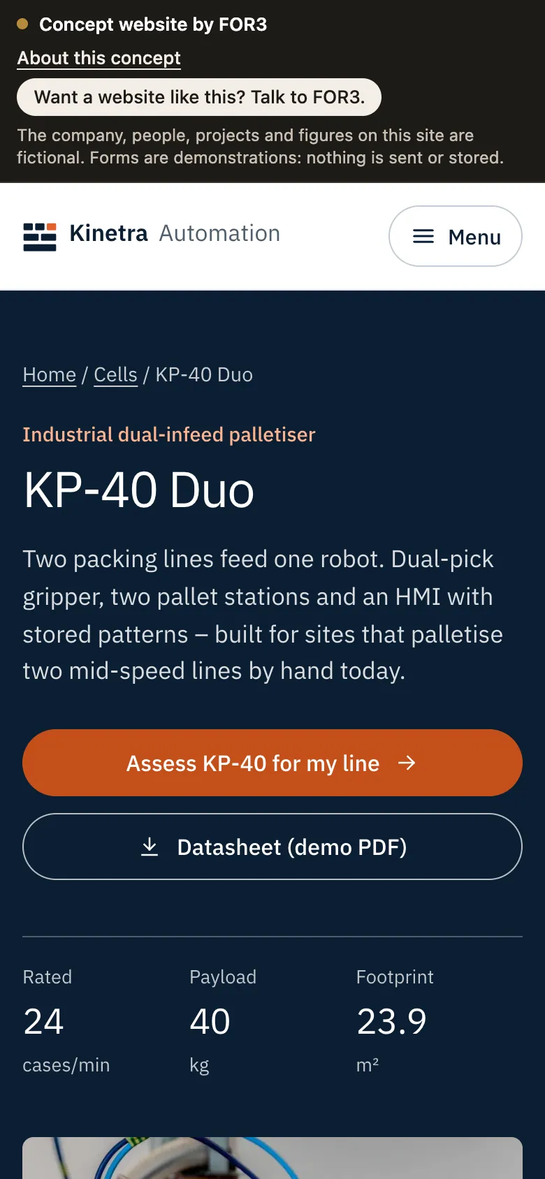Kinetra Automation – mobile