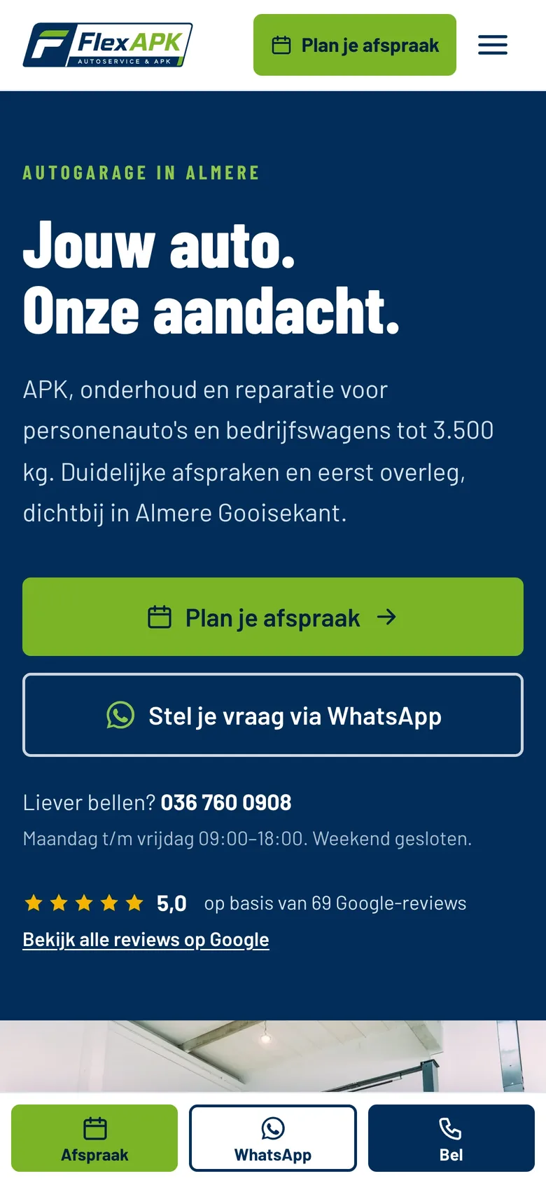 Mobiele website FlexAPK