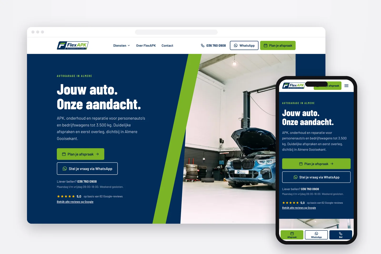 FlexAPK website on a laptop and phone screen