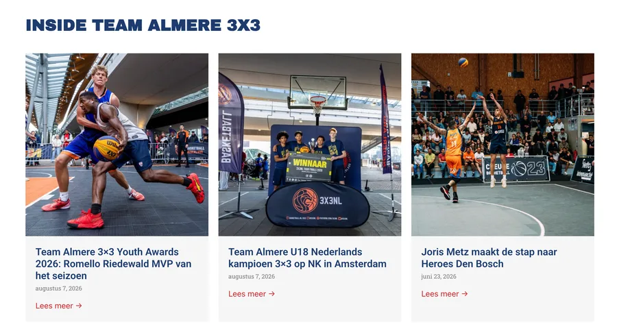 Team Almere 3x3 – from the project