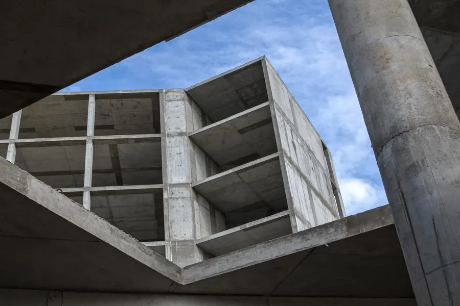 Building frame under construction